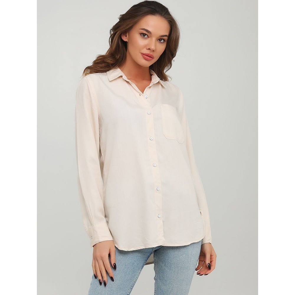 Old Navy Women's Long Sleeve Button Down Shirt 2XL Cream